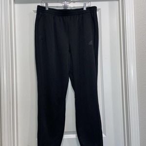 Mens Adidas Snap Track Pants Black Sz XL Black White Breakaway Buttons Tear Away